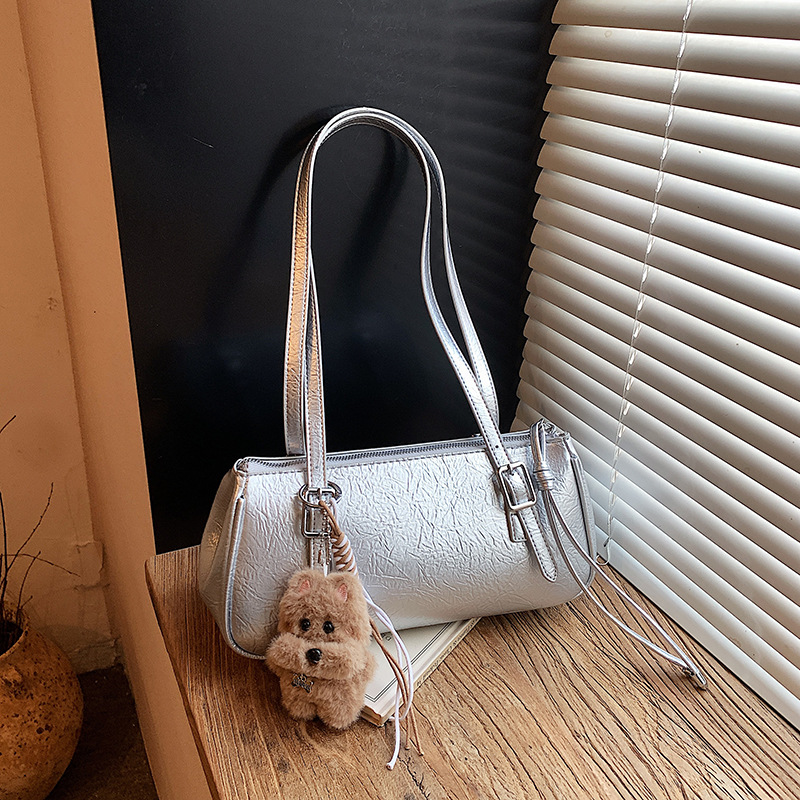Bolsa de almohada de brazo retro transfronteriza de alto nivel para mujeres 2026, primavera y verano, nueva moda, bolsa de brazo de hombro único