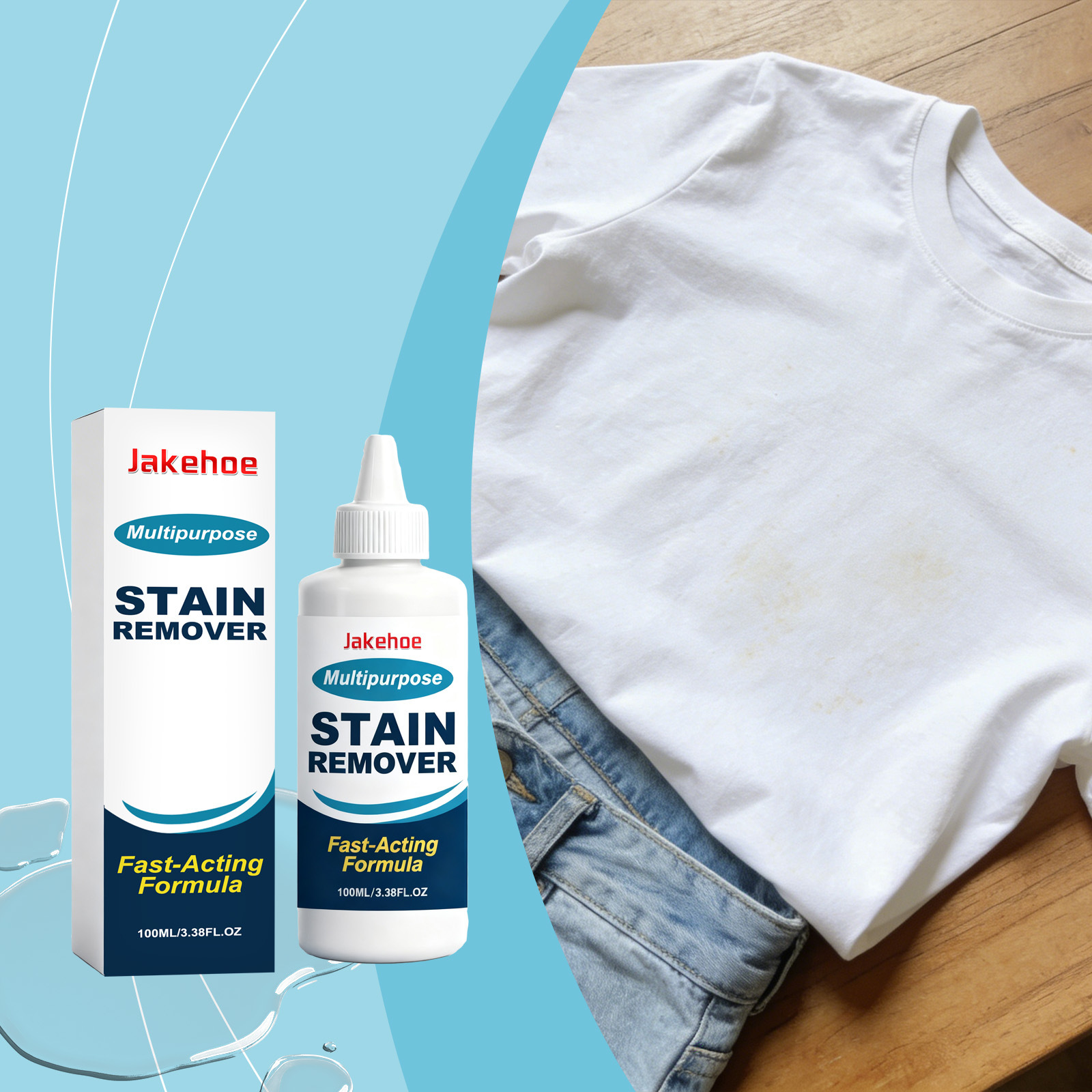 JAKEHOE 衣物去污剂  家居日常多用途清洁护理去渍无异味不伤衣物