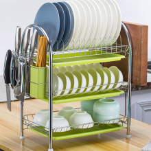 厨房用具家用大全落地多层沥水碗架置物架台面橱柜放碗碟收纳用品