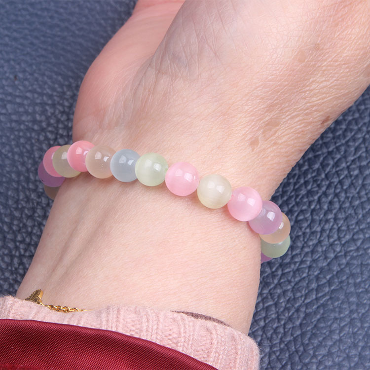 7색 캐츠아이 스톤 10mm/약 19개 25g