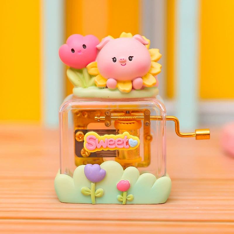 Sanrio, музыкальная коробка мультфильм, минифигура, украшения на стол, подарок на день рождения