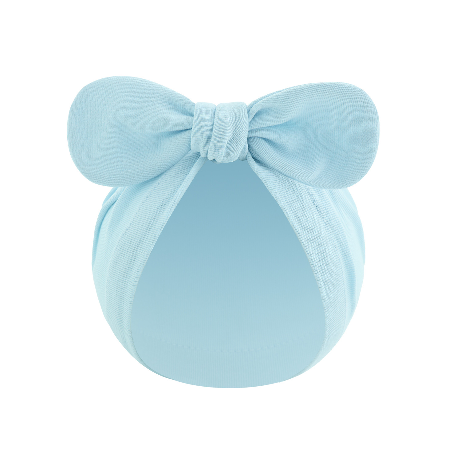 Newborn Rabbit Ear Pullover Hat, Soft Knotted Baby Hat For Spring_voghion.com