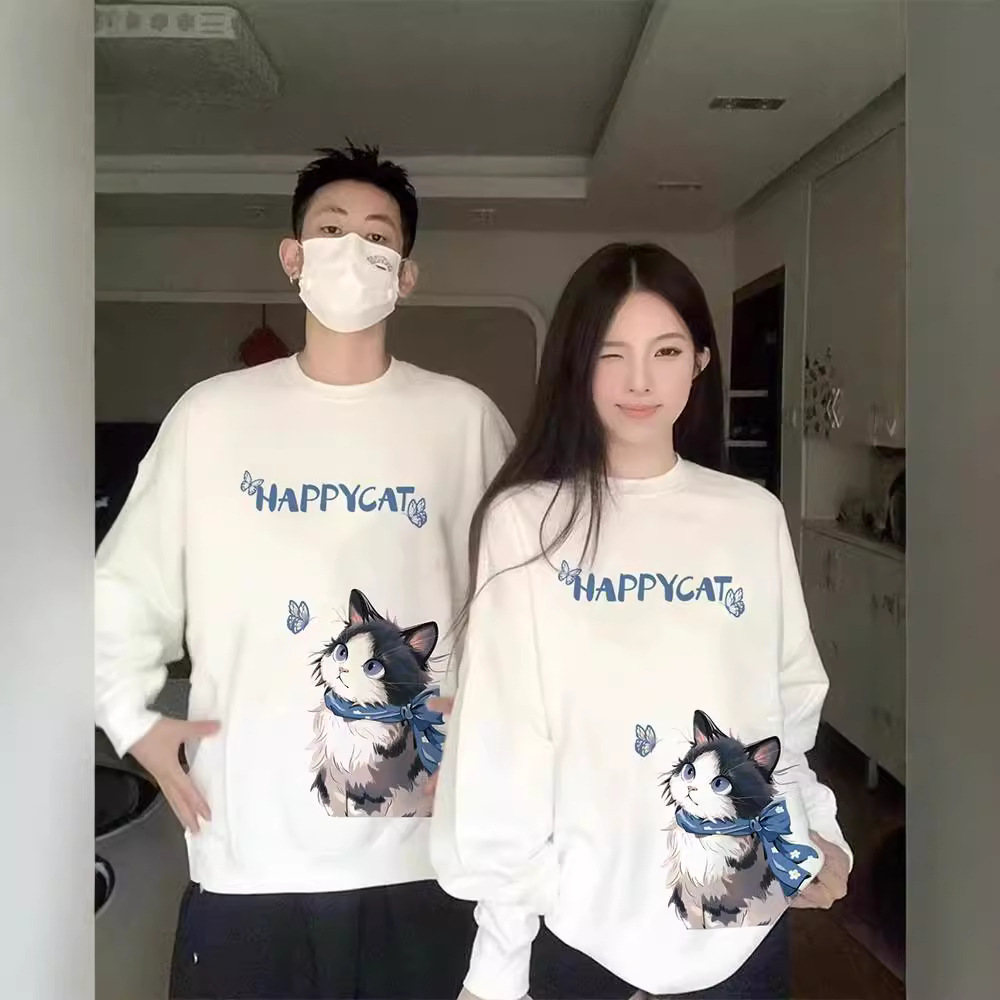 살구색 긴팔 티셔츠 남녀 2024 신간 봄 · 가을 학생 내베이스 셔츠 탑