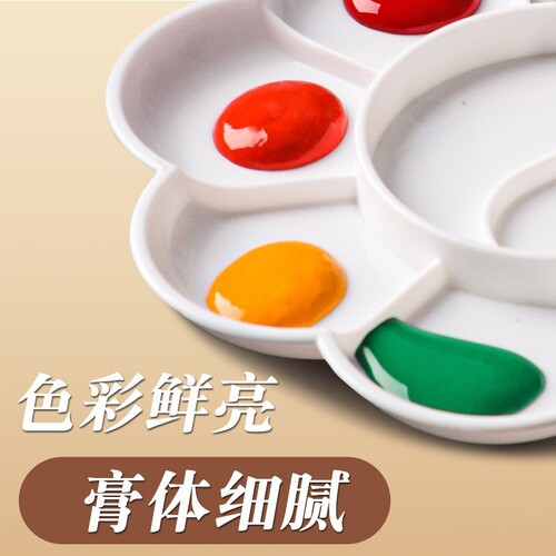 Deli Chinese painting paint set 12 colors for primary school students and children, complete set of brushes for beginners, 24 colors for ink painting