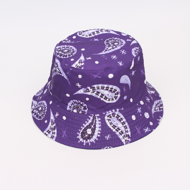 Polyester Material Unisex Casual Printing Flat Eaves Bucket Hat