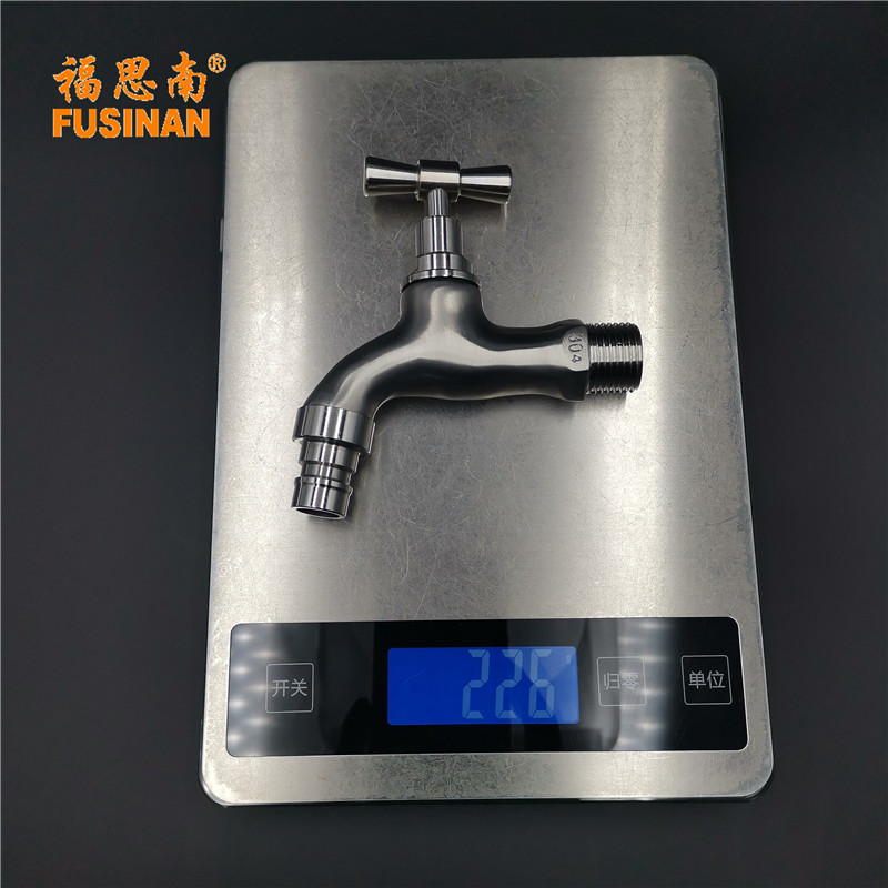 Precision cast 304 stainless steel slow-opening washing machine faucet, mop sink, wall-mounted straight-through valve, water corner valve undefined