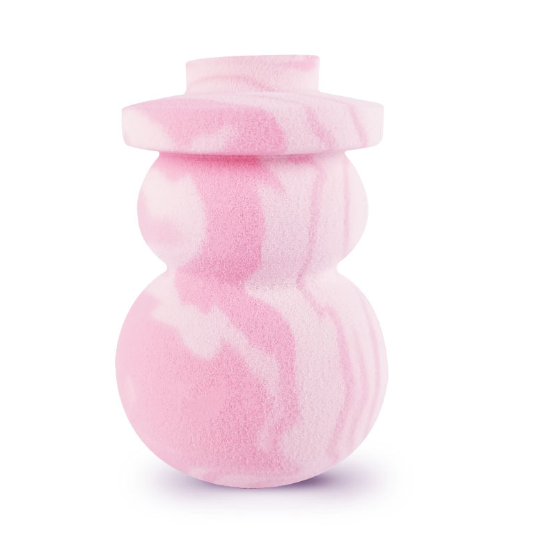 후드가있는 딥 파우더 + 라이트 파우더 눈사람