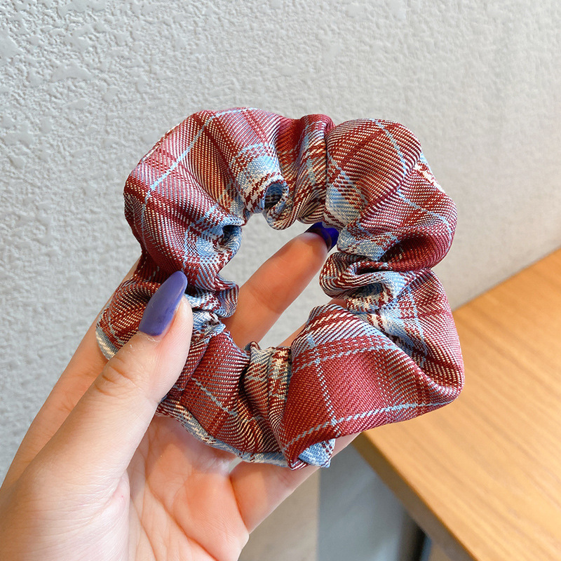 Temperamento flor triturada intestino grueso anillo para el cabello de mujer alta cola de caballo correa 2025 nuevo dulce no daña cabello cuerda para el cabello