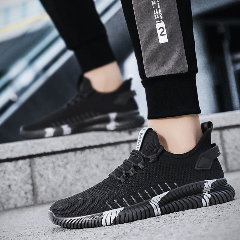 Breathable Men's Casual Running Shoes Lightweight Mesh Trainers_voghion.com