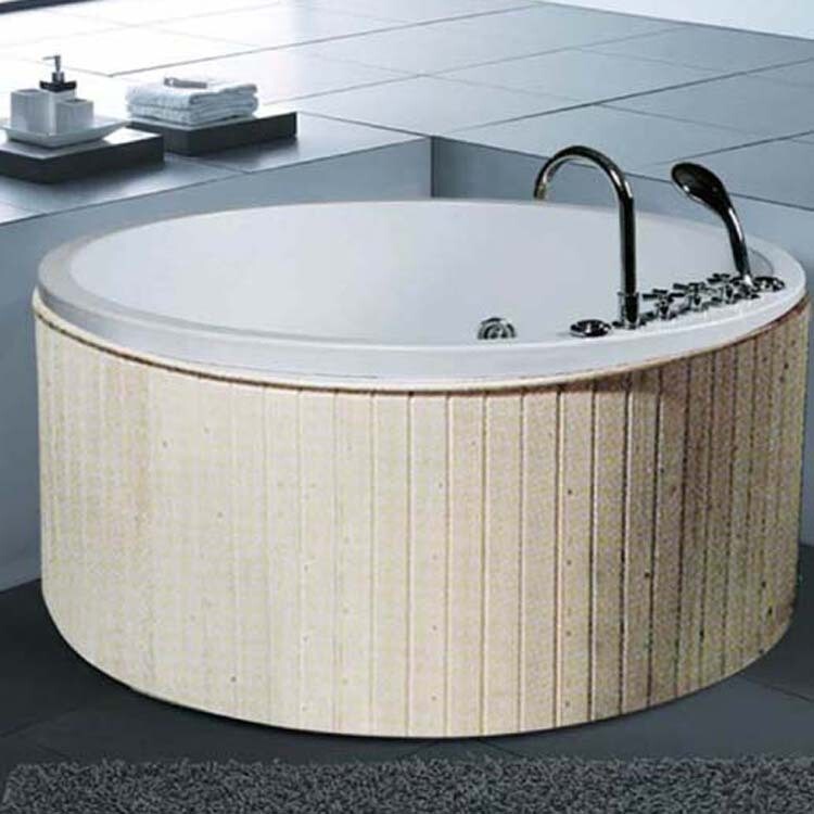 Acrylic Freestanding Round Adult Surfing Massage Tub Hotel Home Wholesale Bathtub Bathroom