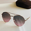 Metal black sunglasses suitable for men and women, glasses solar-powered, Amazon