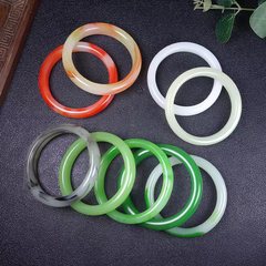 新疆白翡翠碧玉翡翠ブレスレット江湖露店翡翠ガラスブレスレットライブ供給模造翡翠ブレスレットギフト