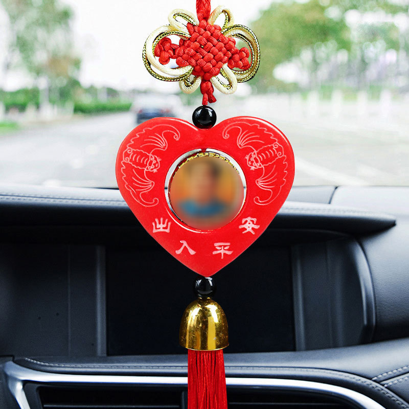 Factory Direct Sale Car Pendant, Grandpa Mao Car Hanging Ornament, Rotatable Plastic Car Pendant with a Portrait of a Great Leader, Tiktok Dropshipping