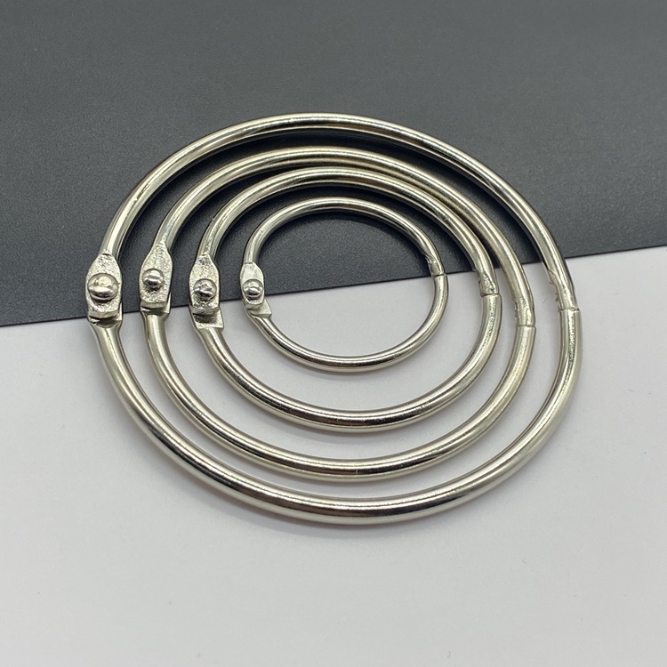 Metal Book Rings, Loose-Leaf Binder Rings, Open Rings, Photo Album Loose-Leaf Rings, Detachable Binding Rings, Card Rings, Wholesale from Manufacturer