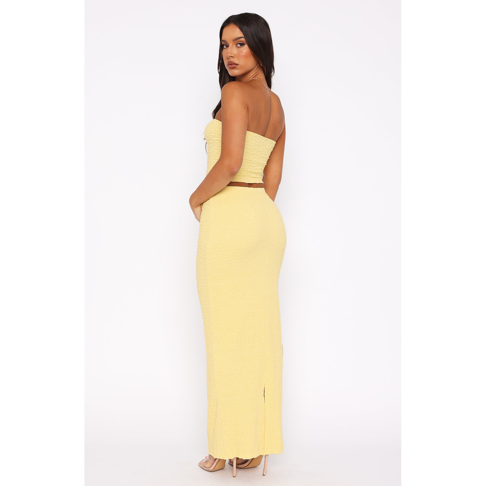 Fête Date Femmes Vêtement De Rue Couleur Unie Spandex Polyester Plissé Jupe Ensembles Jupe Ensembles display picture 30