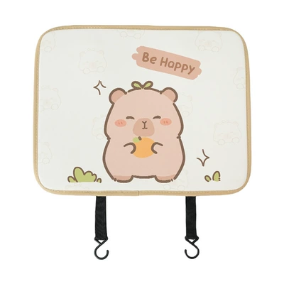 Protective Pad Cartoon Capybara Car – Chair back anti-kick pad - long-grass-piglet-anti-kick-pad