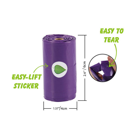 Thickened Pet Garbage Bag Degradable Feces Picking Bag Rolled Vessel Bag Dog Poop Belt Vessel Dog Feces Bag