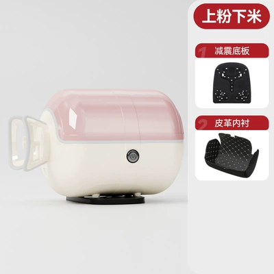 Motorcycle trunk, New Motorcycle Tail Box - pink-white-white-circle-with-white-edges-customized-and-shipped-within-48-hours
