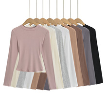 SY9061-24夏季新款  欧美基础款性感修身显瘦沙漏腰长袖打底衫T恤