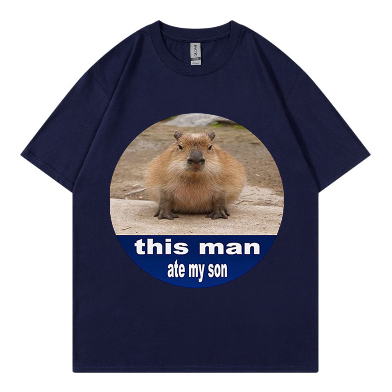 New Fun Hamster Pattern Printed Couple Short Sleeve T_voghion.com