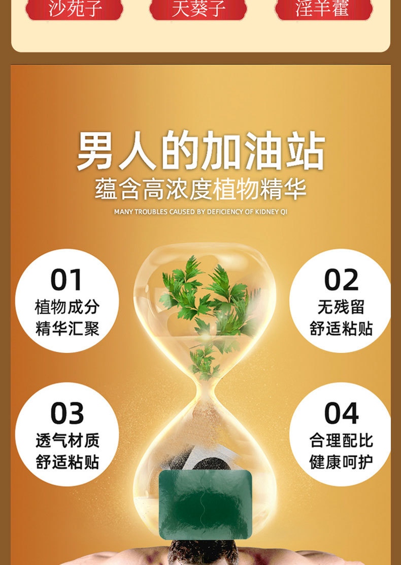 Kidney Support Warming Herbal Patch for Waist Far Infrared Self Heating Body Application preparation