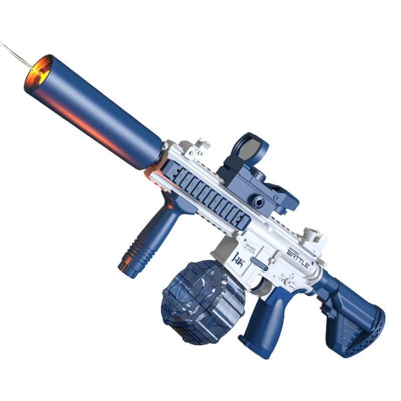 Nueva pistola de agua M416 de segunda generación de respiración de fuego de gran capacidad eléctrica continua pelo agua al aire libre jugando niño regalo juguete para niños