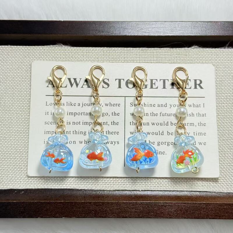 "Chenxi Original" Unique Creative Koi Fish Pendant Coin Purse Phone Chain Pendant with Embossed Design