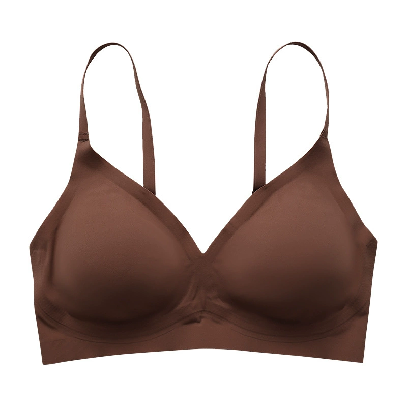 Wireless Bra Plus Size, Comfortable Breathable Seamless Top with Detachable Pads