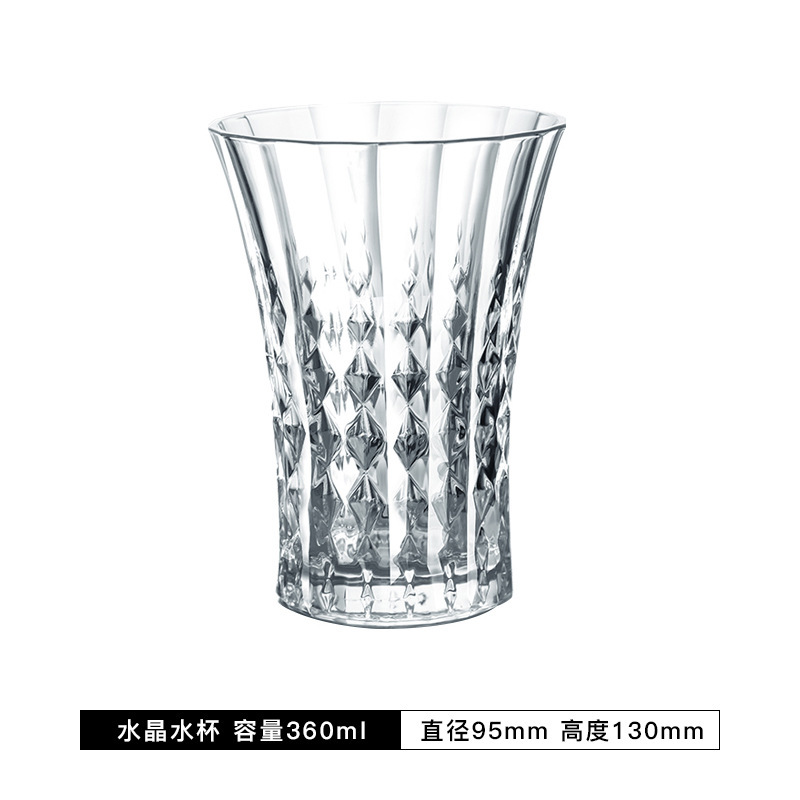 Taza francesa transparente taza de champán taza de vino vino vino taza de jugo taza de cóctel taza de relieve europea taza de pie alto