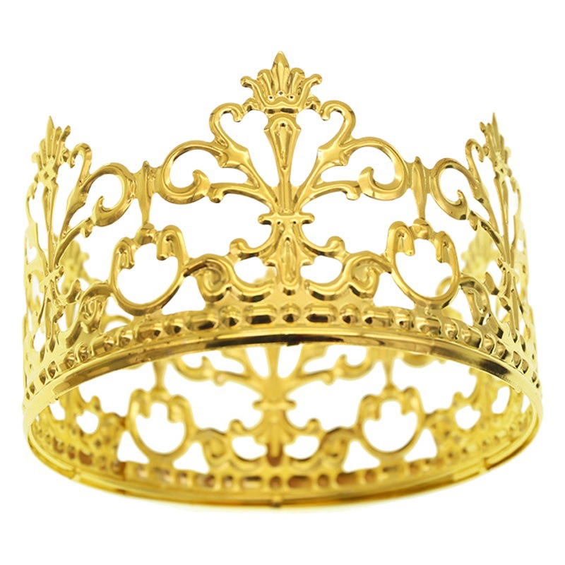 Nueva corona de hierro suministros de vestir de comercio exterior pastel de cumpleaños corona hornear decoración postre decoración de vacaciones