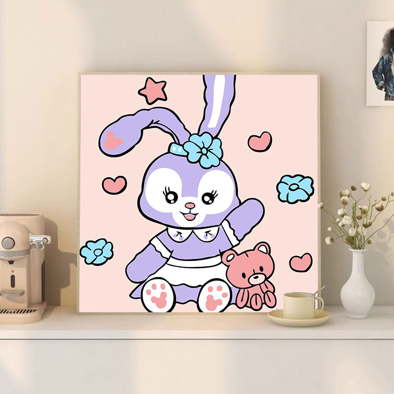 サンリオデジタル油絵 diy 手描きカラーリングクロミメロディー漫画かわいい装飾画メーカー卸売|undefined