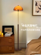中旁落地灯法式古风胡桃木色灯卧室U1台灯床头客厅沙发38氛围立式