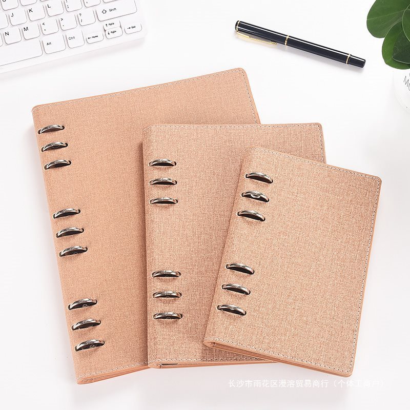 A4活页笔记本子单外壳B5日记本商务记事本A5手账本小清新简约大学