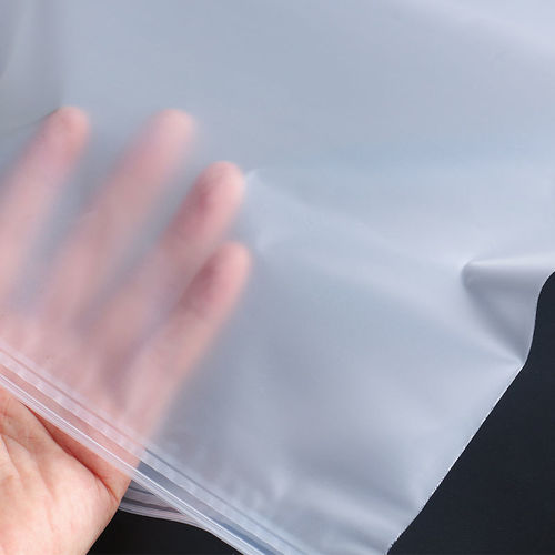 Transparent Frosted Zipper Bag for Wholesale, Thick Plastic Self-Sealing Bag for Underwear and Socks, Travel Storage and Clothing Packaging Bag