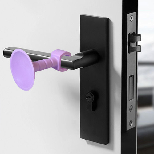 Silicone door suction anti-collision hook door handle handle anti-collision pad door stop invisible silent suction cup punch-free door stopper