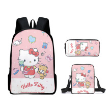 3D新品 HelloKitty 卡通可爱三丽鸥凯蒂猫书包双肩包挎包笔袋背包