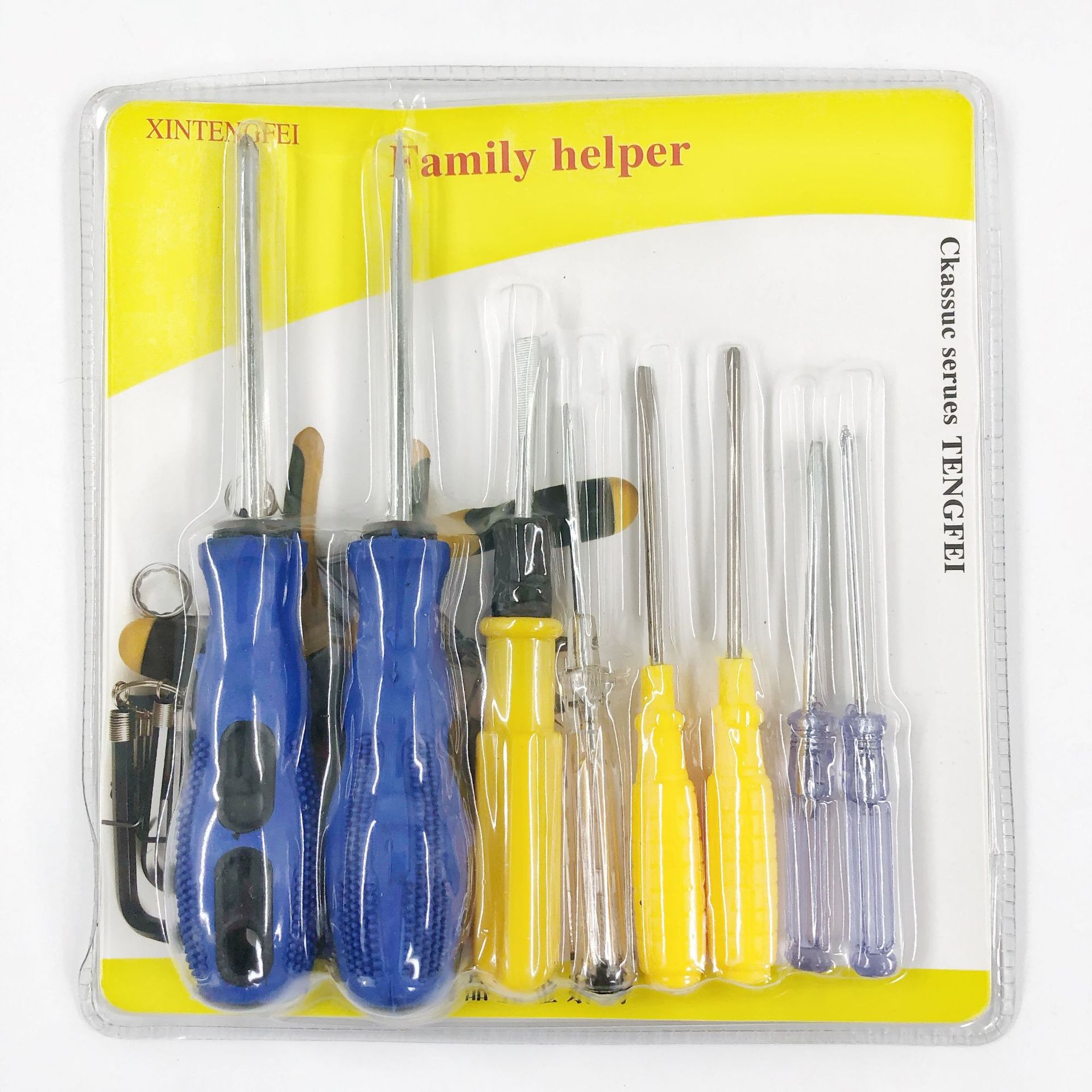 螺丝刀电笔8件套 五金工具大全一字十字螺丝刀套装五元店货源批发