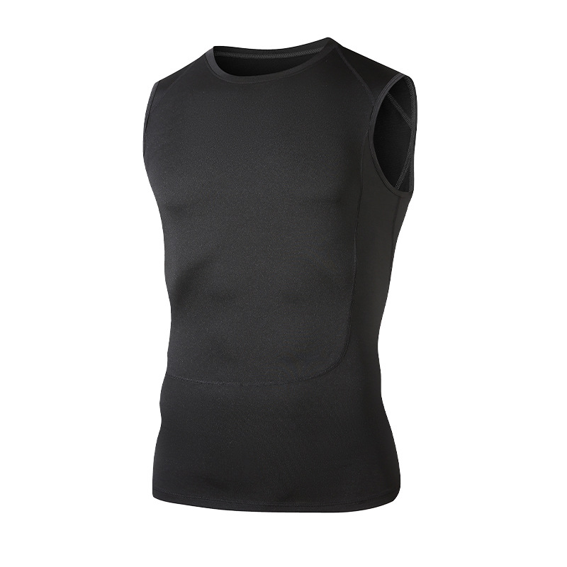 Procesamiento personalizado chaleco de carrera ropa seca rápida al aire libre elástica ropa deportiva apretada camiseta deportiva sin mangas transfronterizas