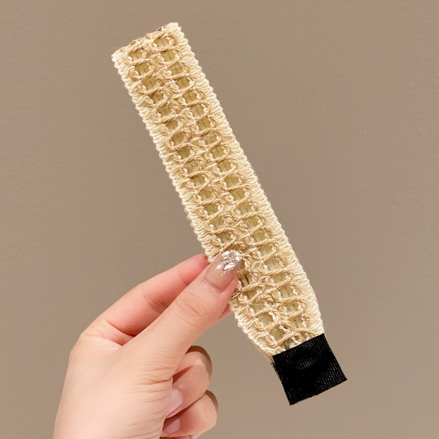 Fashionable headband with velcro, cute bangs