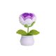 Finished hand-woven lily of the valley potted home ornaments knitted artificial flower wool crocheted bouquet fake flower gift