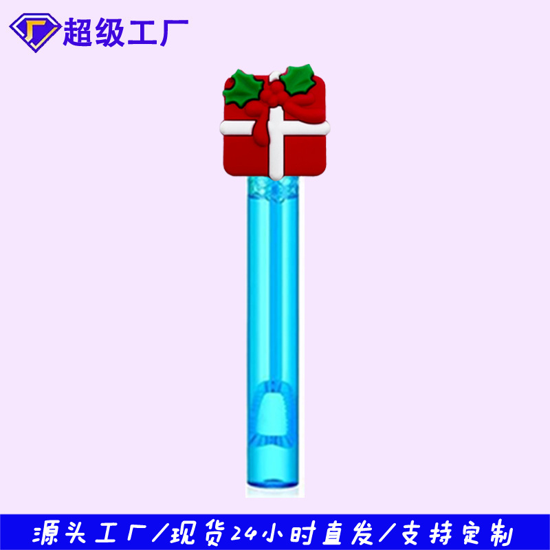 メーカー卸売サンタクロースシリーズバブル水スティックサマーパーティーカラフルなミニバブルスティック装飾ギフト|undefined