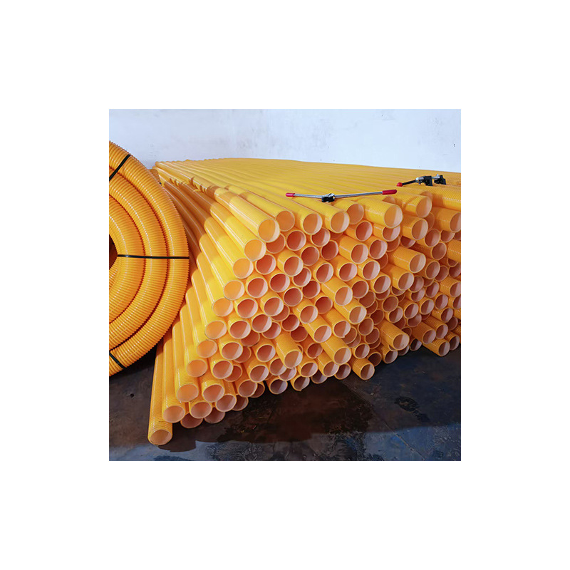 Manufacturer wholesales 4-inch yellow and white beef tendon pipes for sewage suction and drainage, P
