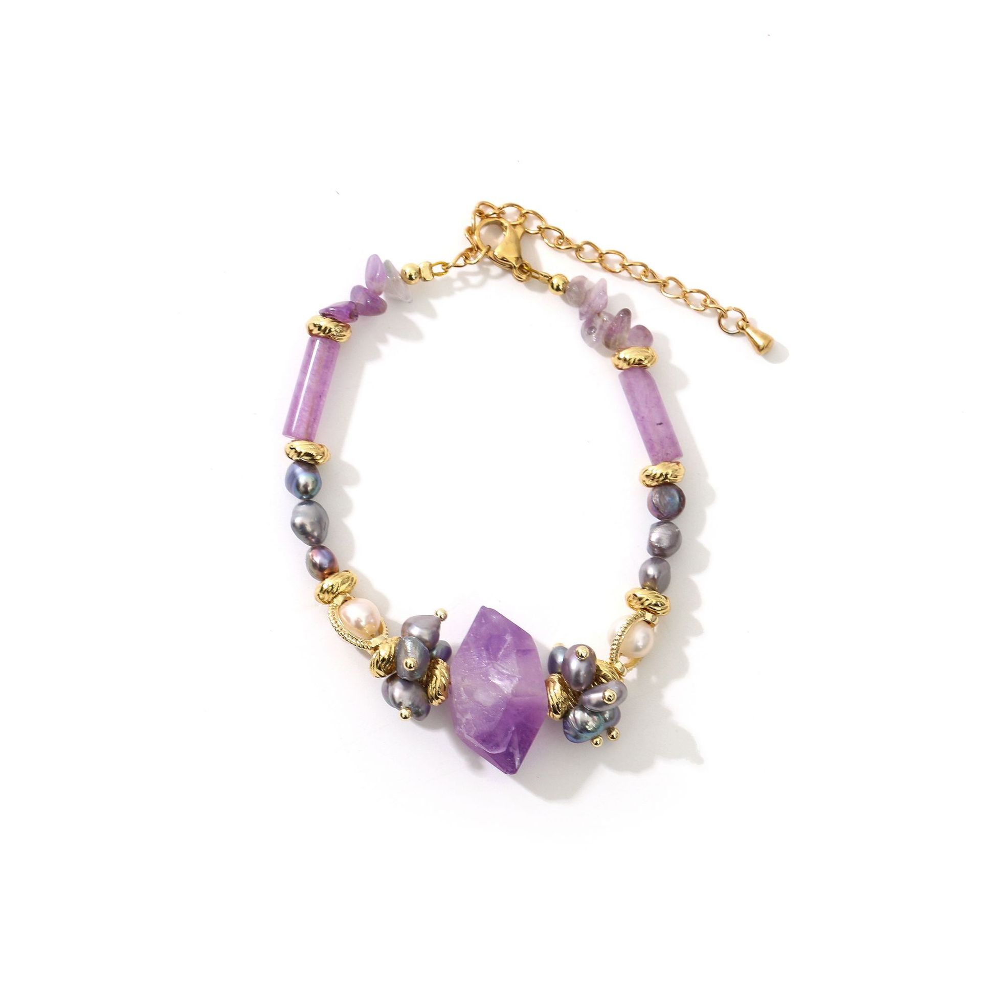 Retro U Shape Freshwater Pearl Glass Beaded Women's Bracelets Necklace display picture 10
