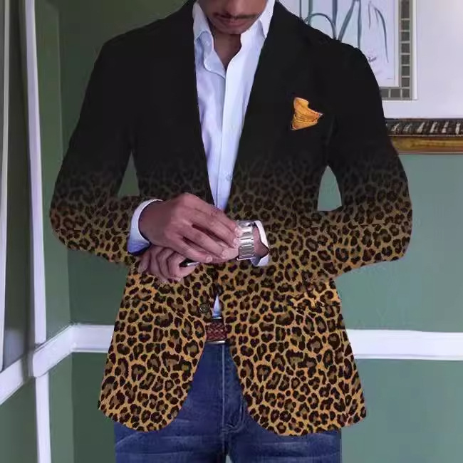 Traje casual a cuadros transfronterizo de los hombres ligero negocio plaid impreso chaqueta de los hombres fuente fábrica al por mayor amazon