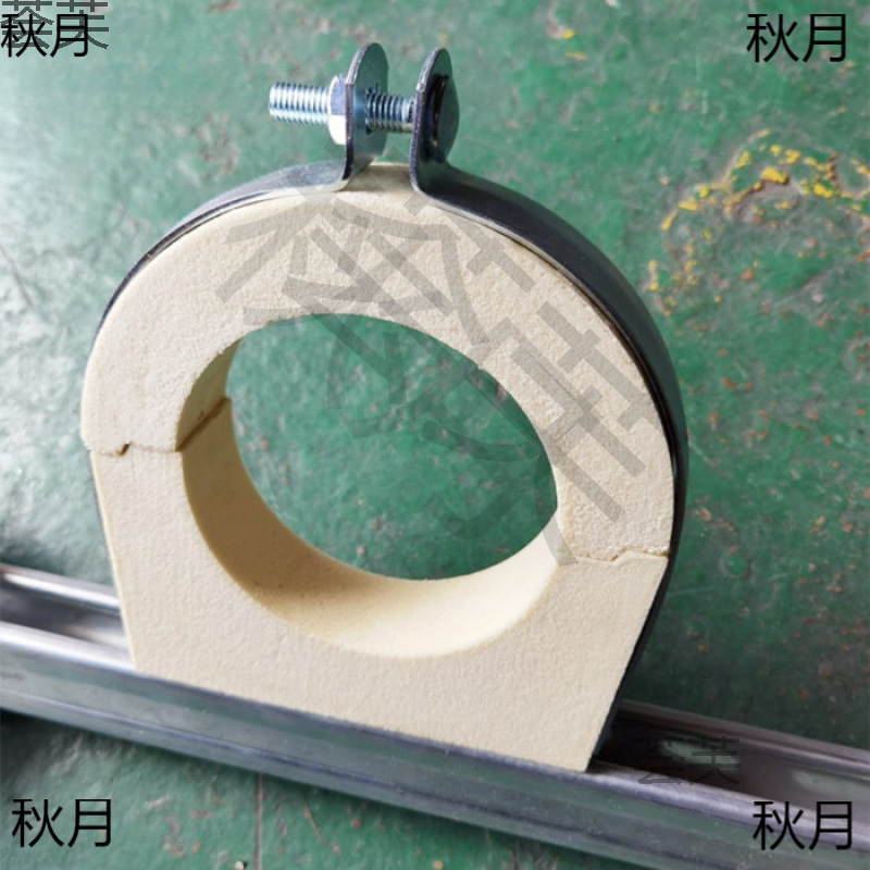 聚氨酯P型卡保温P型管卡速丽保管托黄木托保温P型卡C型钢保温管卡