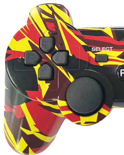 Mando de juego PS3 multicolor con botón universal de copo de nieve de doble vibración Bluetooth inalámbrico con mango P3 transfronterizo de fábrica