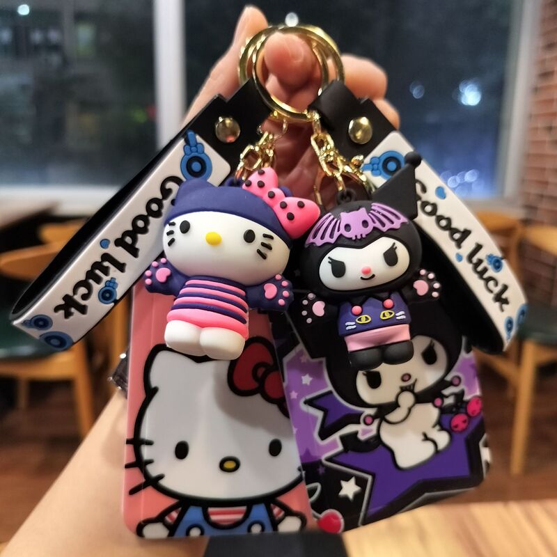 Cartoon Cat Claw Sanrio Keychain Pendant Kunomi Card Cover Car Key Accessories Blind Box Small Gift Wholesale