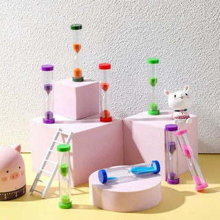 沙漏计时器儿童防摔桌游配件家居摆件礼品塑料创意计时器颜色定制