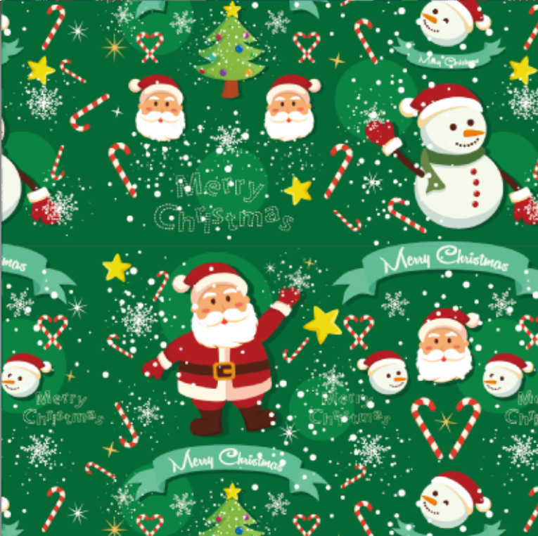 Papá Noel Verde nº16; 70x100cm