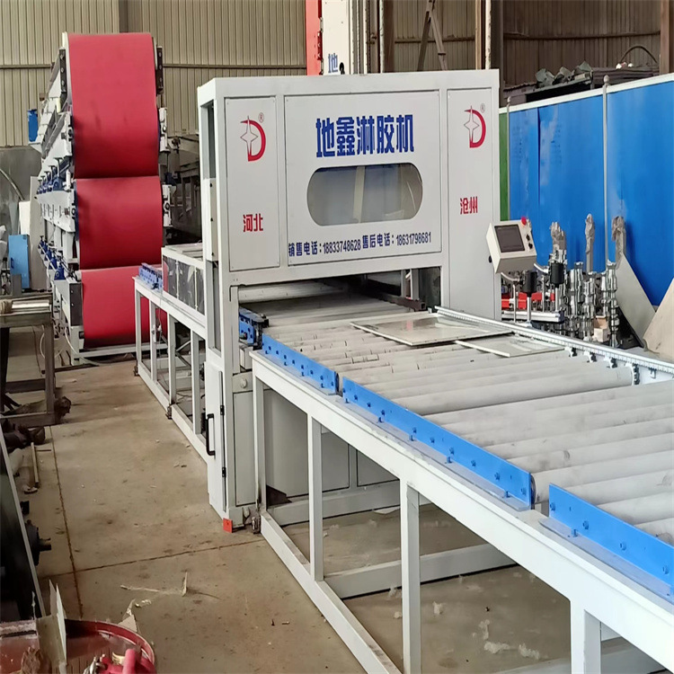 沧州地鑫压瓦机 销售全自动彩钢板淋胶机设备压瓦机 码垛机